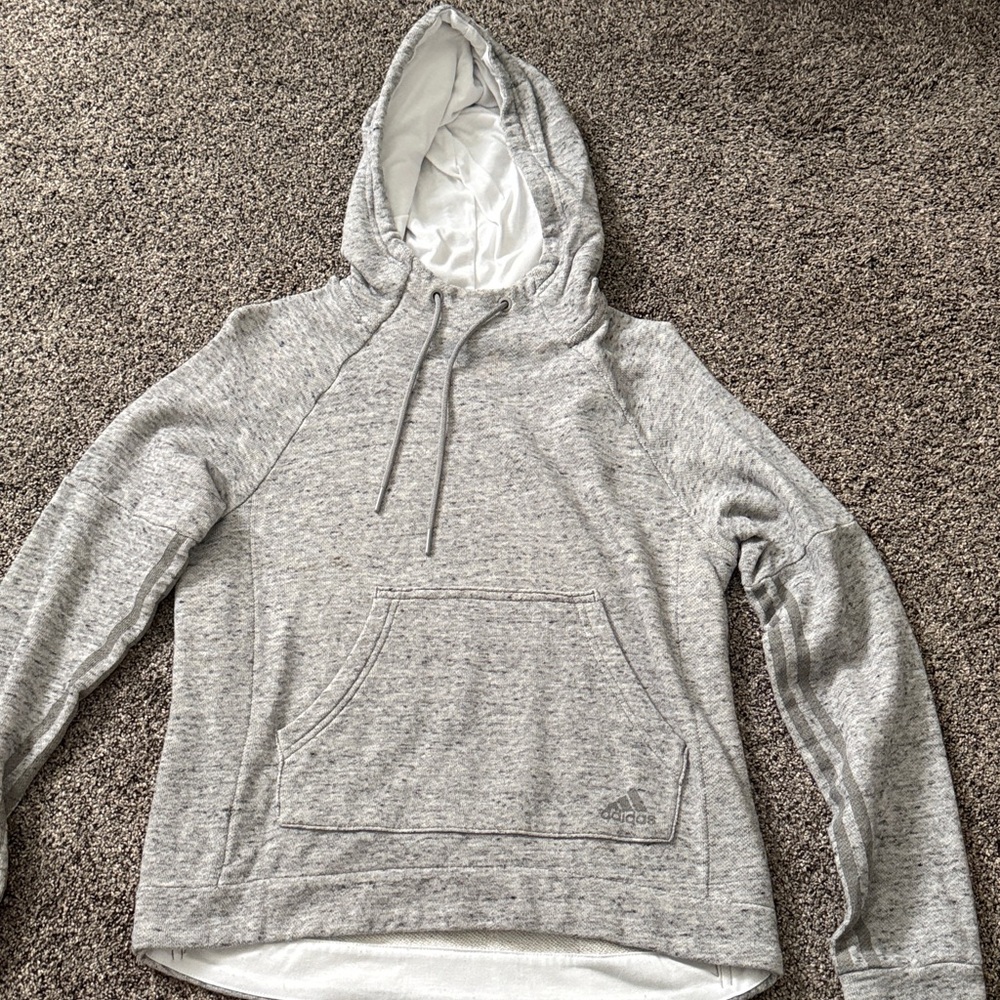 Adidas Women's Heather Gray Hoodie